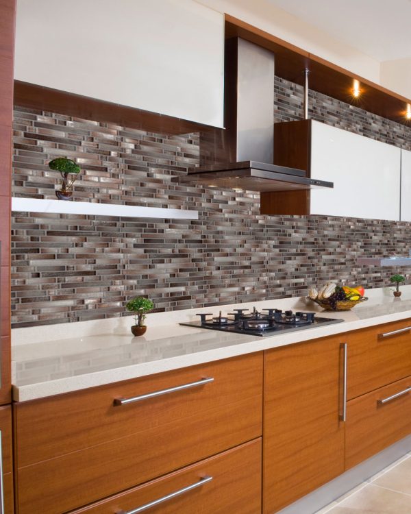 Akaya Copper Interlocking Glass Tile  