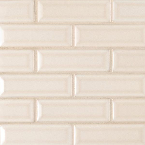 Antique White Beveled Tile  