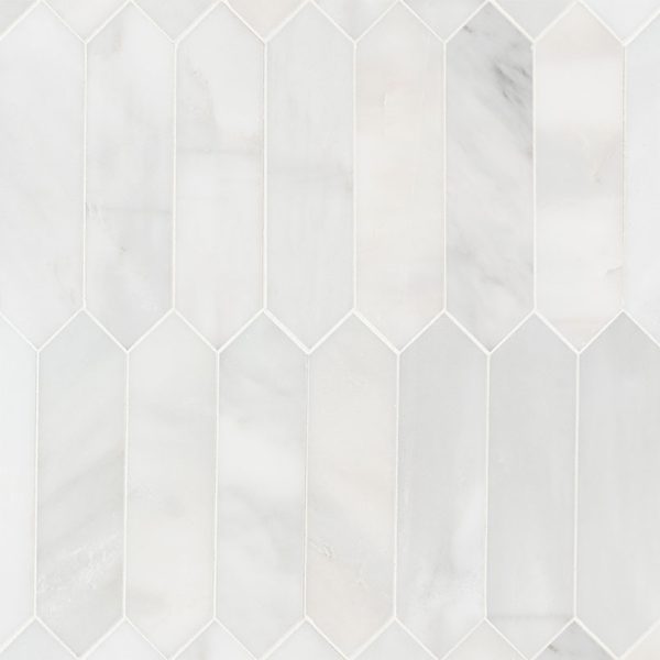 Arabescato Carrara Marble Picket Tile  