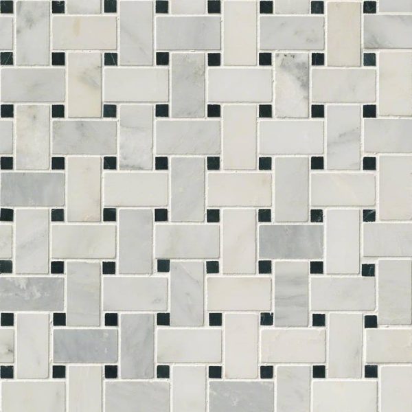 Arabescato Carrara Basketweave Tile Arabescato Carrara Basketweave Tile
