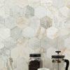 Arabescato Venato 4" Hex Peel and Stick  