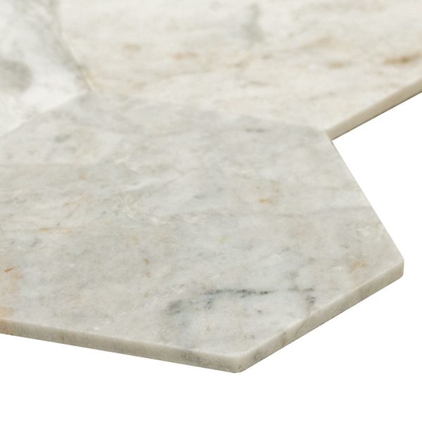 Arabescato Venato 4" Hex Peel and Stick  