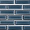Bay Blue Beveled Tile 2x6  