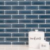 Bay Blue Beveled Tile 2x6  