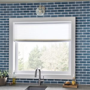 Bay Blue Beveled Tile 2x6  
