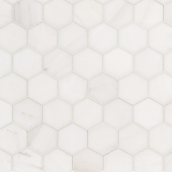 Bianco Dolomite 2” Hexagon Mosaic Tile  