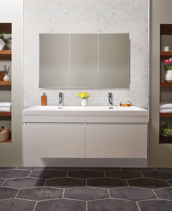 Bianco Dolomite 2” Hexagon Mosaic Tile  