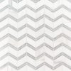 Bianco Dolomite Marble Chevron Pattern  