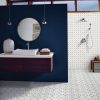 Bianco Dolomite Dotty Pattern Mosaic  