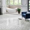 Bianco Dolomite Dotty Pattern Mosaic  