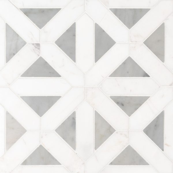 Bianco Dolomite Geometrica Tile  