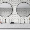 Bianco Dolomite Geometrica Tile  