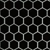Black Glossy 2” Hexagon Mosaic Tile  