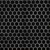Black Glossy 2” Hexagon Mosaic Tile  