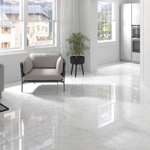 Carrara Bianco Porcelain Tile  