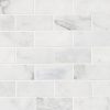 Calacatta Cressa White Subway Tile 2x4  