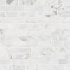 Calacatta Cressa White Subway Tile 2x4  