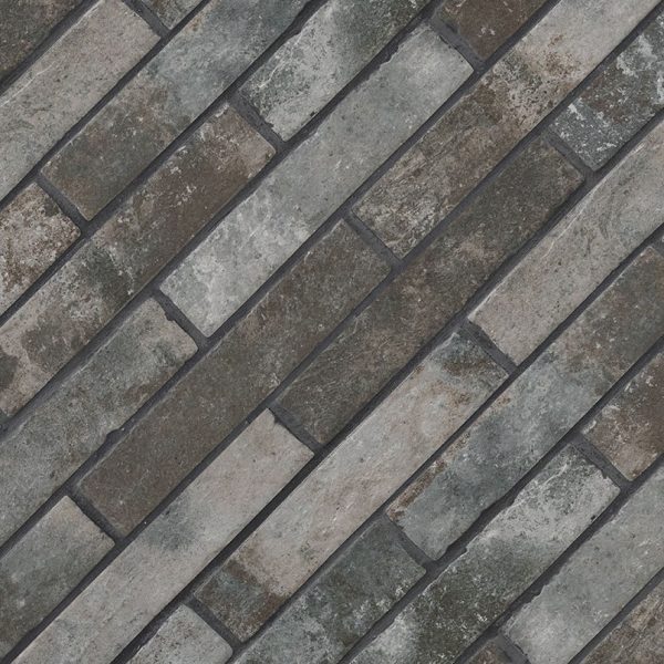 BRICKSTONE CHARCOAL 2X10 BRICK TILE  