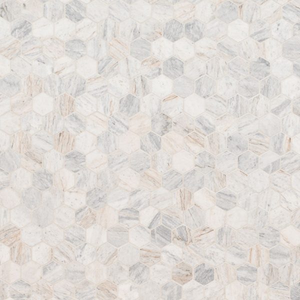 Capri Blue 2" Hexagon Mosaic Tile  
