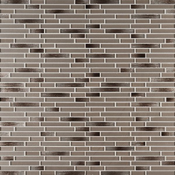 Champagne Blend Interlocking Glass Tile  