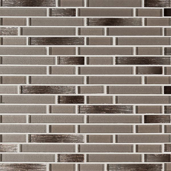 Champagne Blend Interlocking Glass Tile  