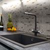 Champagne Blend Interlocking Glass Tile  