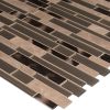 Champagne Toast Glass & Metal Tile  