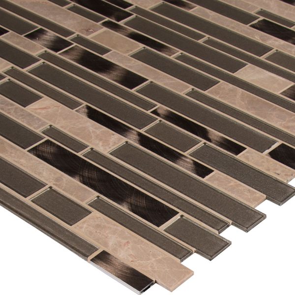 Champagne Toast Glass & Metal Tile  