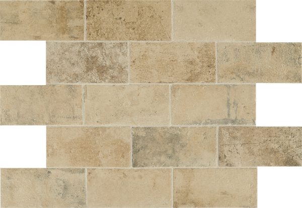 BW02 Atrium Rectangle Distressed Matte Countertop, Floor, Wall 