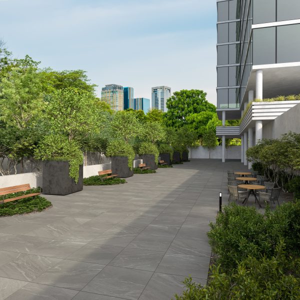 VR11 Composer Square Matte Countertop, Floor, Part of: TREAD Pavers Xteriors Program, Wall 