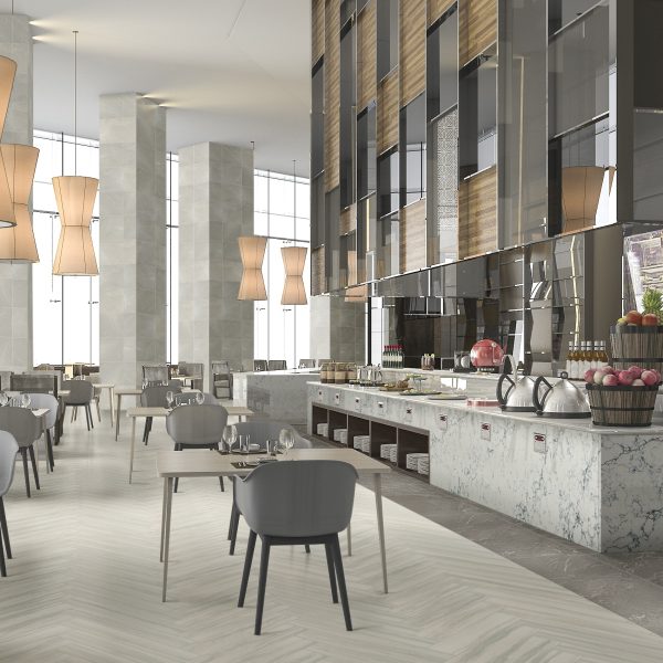 Stria Bravura VR15 Countertop, Floor, Part of: TREAD Pavers Xteriors Program, Wall Stria Bravura VR15 Countertop, Floor, Part of: TREAD Pavers Xteriors Program, Wall
