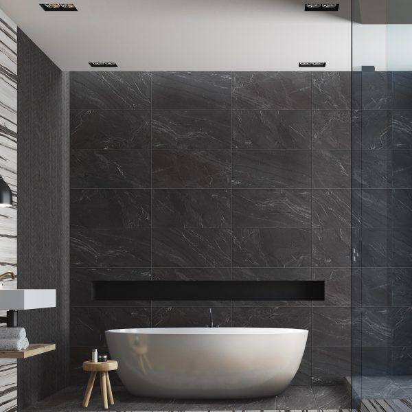 VR12 Bravura Rectangle Matte Countertop, Floor, Part of: TREAD Pavers Xteriors Program, Wall 