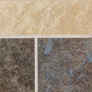 CS74 Gold/Blue/Brown Rectangle Deco Matte Countertop, Floor, Wall 