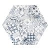 AR64 Quest Hexagon Deco Matte Stepwise Countertop, Floor, Wall 
