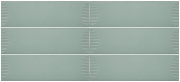 SC37 Mint Rectangle Half Moon Matte Countertop, Floor, Wall SC37 Mint Rectangle Half Moon Matte Countertop, Floor, Wall