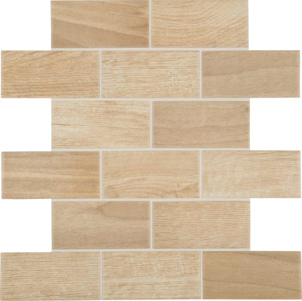 EM01 Beige Plank Matte Countertop, Floor, Wall 