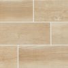 EM01 Beige Plank Matte Countertop, Floor, Wall 