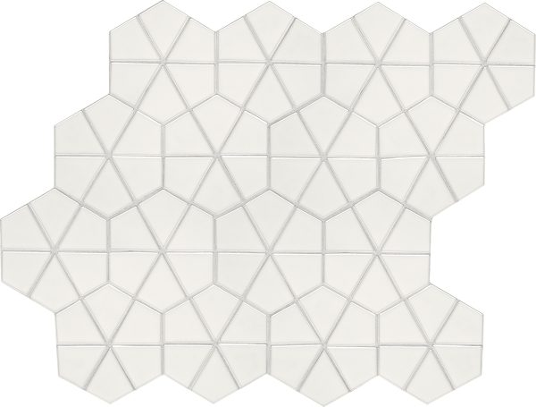 0190 Arctic White Picket Undulated Glossy Wall 