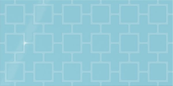 SH16 Crisp Blue Rectangle Reverse Dot Textured Wall 