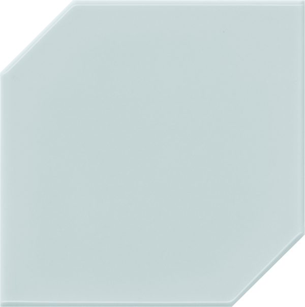 RS33 Sky Blue Hexagon Undulated Glossy Wall RS33 Sky Blue Hexagon Undulated Glossy Wall