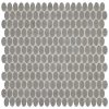 SE72 Paloma Gray Oval Matte Floor, Part of: Fanfare, Wall 
