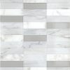 White Carrara & Glass PT48/PT49/PT52/PT53 Floor, Part of: Natural Stone Natural Stone Marble, Wall 