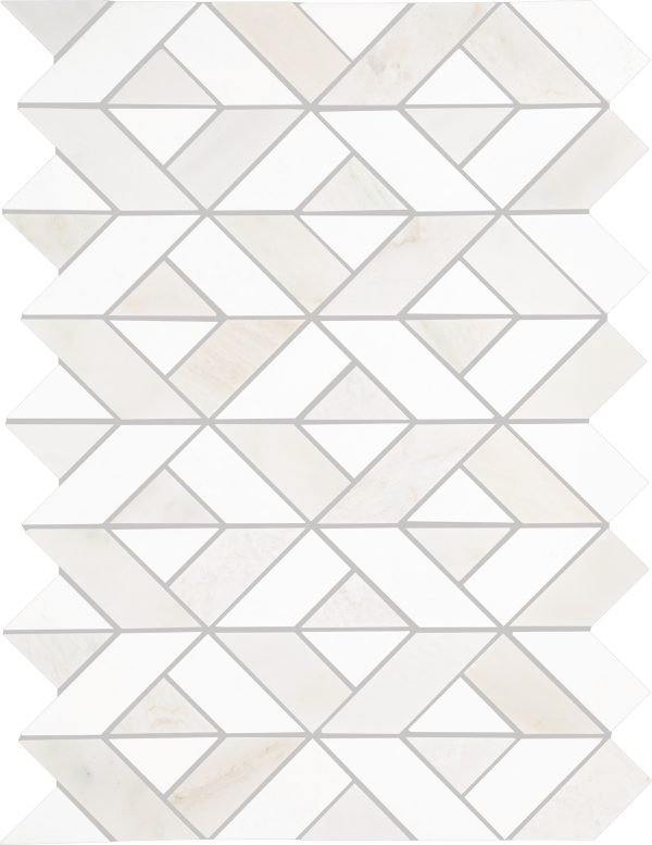PT42 Paradise & Thassos Half Hex Straight Edge Polished Floor, Part of: Natural Stone Natural Stone Marble, Wall 