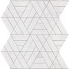 PT35 Saran White Wedge Straight Edge Mix Floor, Part of: Natural Stone Natural Stone Marble, Wall 