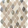DA20 Blanc Et Beige Baroque Straight Edge Mix Floor, Wall 