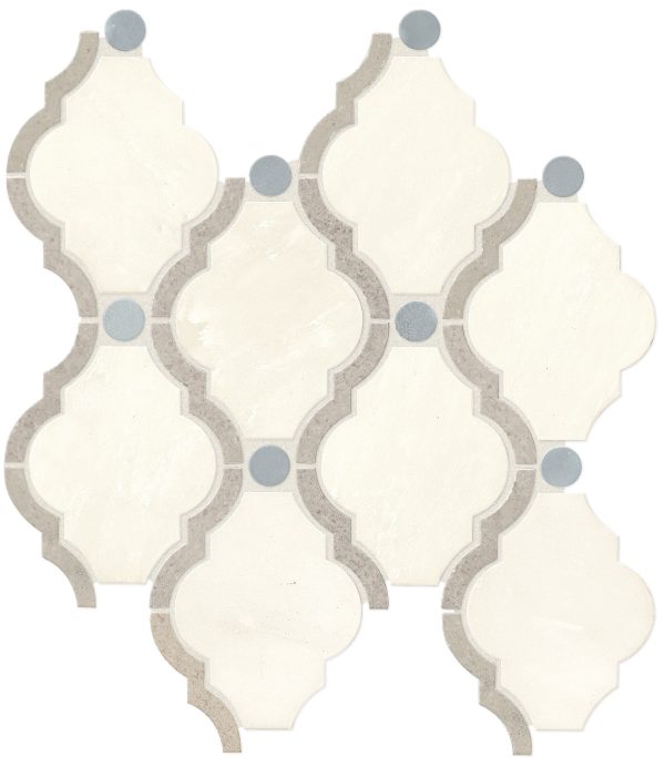 DA24 Empyrean Ice Blend Baroque Straight Edge Polished Floor, Wall 