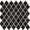 LV12 Nero Marquina /Antique Mirror Intertwining Arabesque Straight Edge Polished Wall 