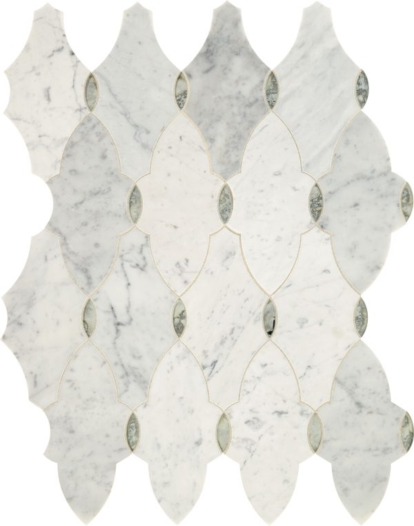 Carrara White/Antique Mirror LV13/LV16 Wall Carrara White/Antique Mirror LV13/LV16 Wall
