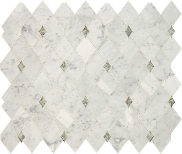Carrara White/Antique Mirror LV13/LV16 Wall Carrara White/Antique Mirror LV13/LV16 Wall