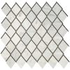 LV11 Carrara White/Black Ant Mirror Intertwining Arabesque Straight Edge Polished Wall LV11 Carrara White/Black Ant Mirror Intertwining Arabesque Straight Edge Polished Wall